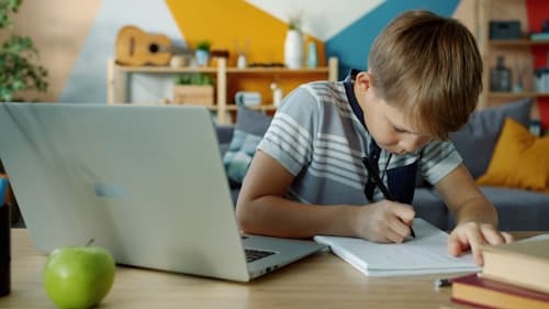 Học sinh vui học online